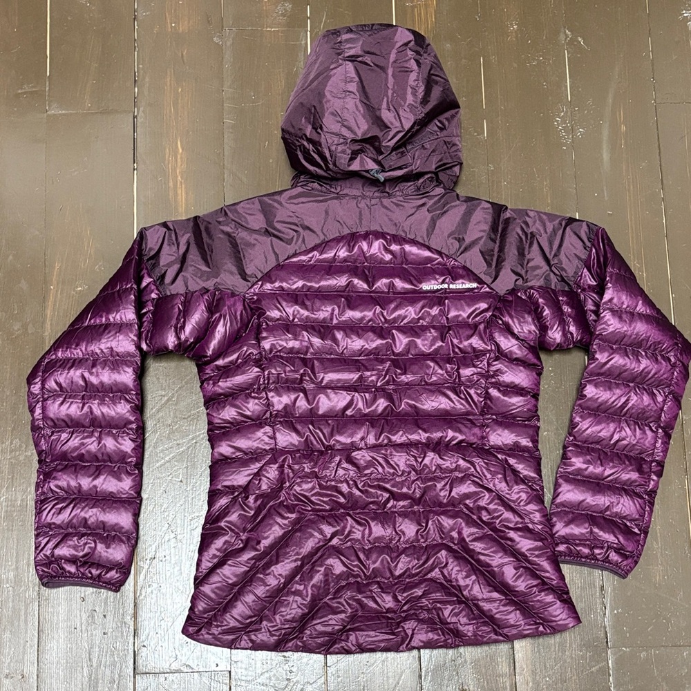 Outdoor Research Women’s Down Hoodie Amethyst Jacket Medium NWT - Picture 6 of 9